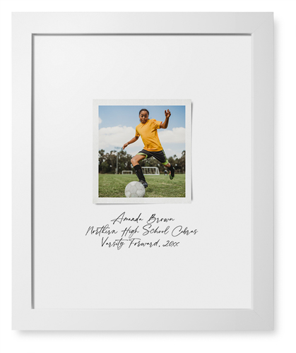 Sentimental Note Framed Print, White, Contemporary, White, White, Single piece, 11x14, White, white