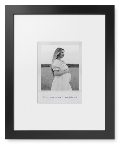 Simple Photo Frame Framed Print, Black, Contemporary, None, White, Single piece, 11x14, White, white