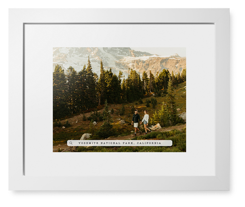 Travel Banner Framed Print, White, Contemporary, White, White, Single piece, 11x14, White
