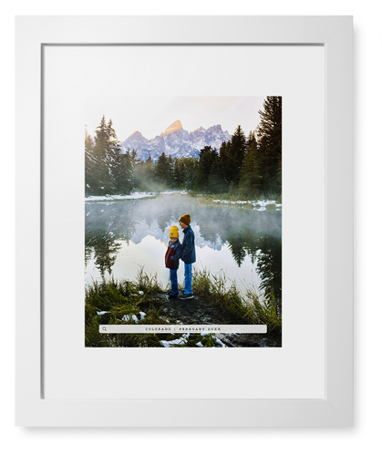 Travel Banner Portrait Framed Print, White, Contemporary, White, White, Single piece, 11x14, Black, black