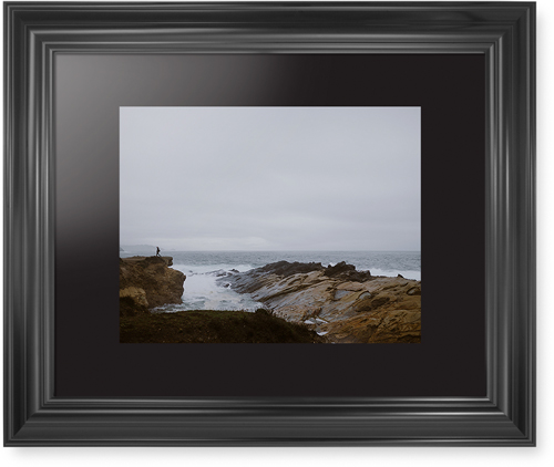 Gray Sea Framed Print, Black, Classic, Black, Black, Single piece, 11x14, Multicolor