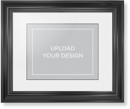 Upload Your Own Design Framed Print, Black, Classic, Black, White, Single piece, 11x14, Multicolor, multi