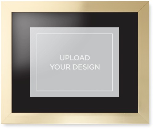 Upload Your Own Design Framed Print, Matte Gold, Contemporary, None, Black, Single piece, 11x14, Multicolor