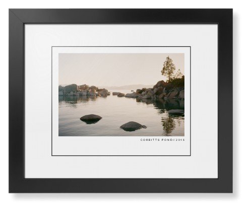 Modern Gallery Framed Print, Black, Contemporary, Black, White, Single piece, 11x14, White, white