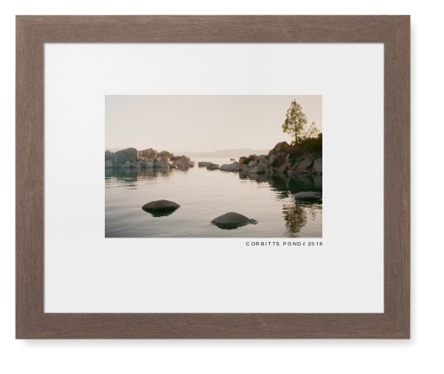 Modern Gallery Framed Print, Walnut, Contemporary, None, White, Single piece, 11x14, White, white