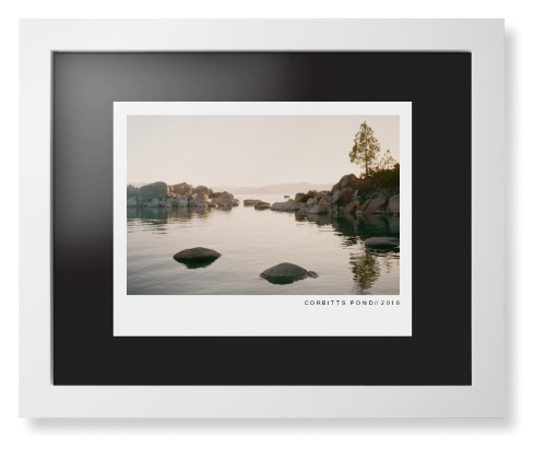 Modern Gallery Framed Print, White, Contemporary, Black, Black, Single piece, 11x14, White, white