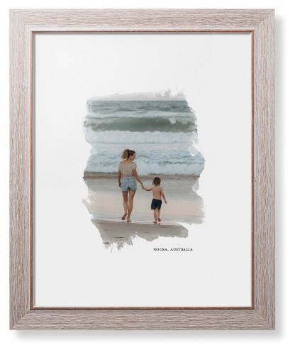Brushed Moments Framed Print, Rustic, Modern, White, White, Single piece, 11x14, White, white