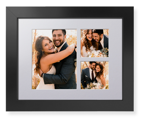 Hero Three Up Portrait Deluxe Mat Framed Print, Black, Contemporary, White, Single piece, 11x14, Multicolor, multi