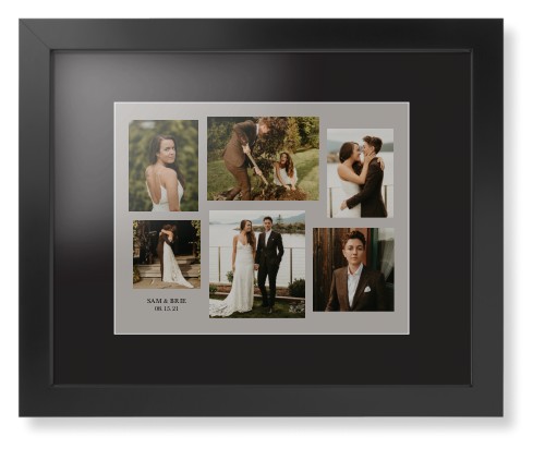 Gallery Collage of Six Framed Print, Black, Contemporary, White, Black, Single piece, 11x14, Multicolor, multi