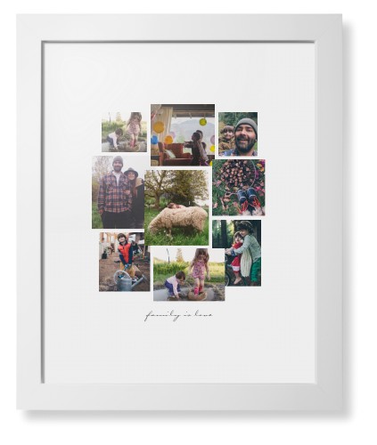 Gallery Collage of Nine Framed Print, White, Contemporary, White, White, Single piece, 11x14, White, white