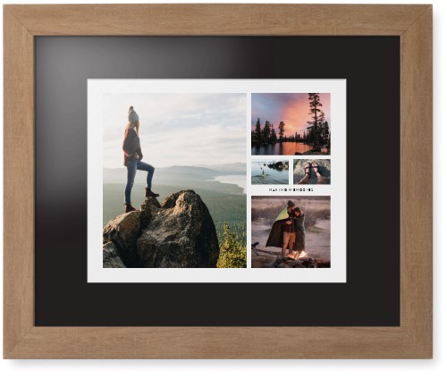 Hero Collage Framed Print, Natural, Contemporary, White, Black, Single piece, 11x14, Multicolor, multi