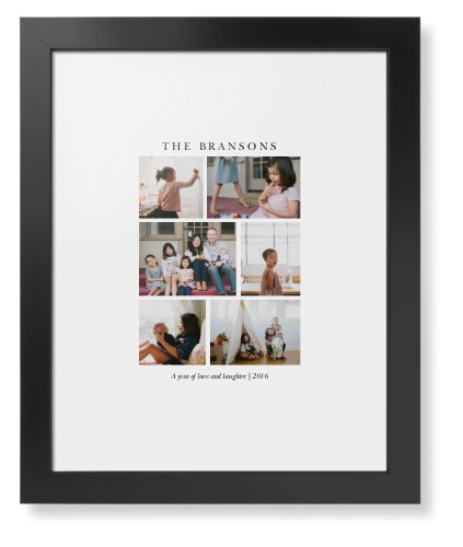 Gallery Montage of Memories Framed Print, Black, Contemporary, None, White, Single piece, 11x14, White, white