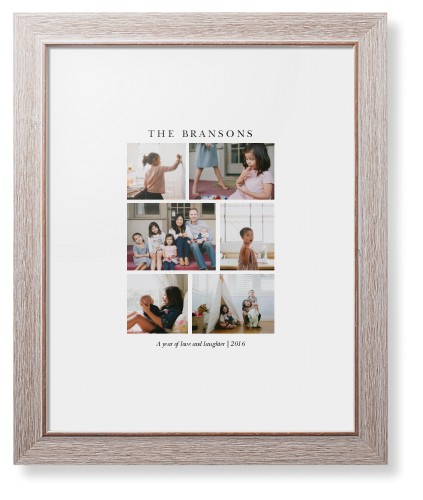 Gallery Montage of Memories Framed Print, Rustic, Modern, White, White, Single piece, 11x14, White, white