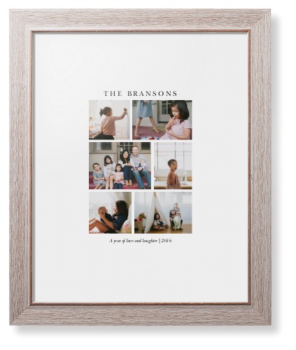 Gallery Montage of Memories Framed Print, Rustic, Modern, White, White, Single piece, 11x14, White