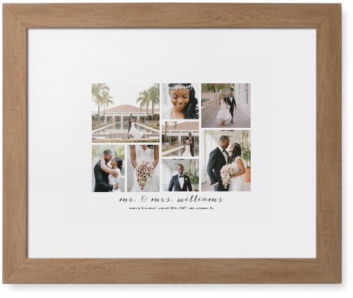 Clean Gallery Collage of Eight Framed Print, Natural, Contemporary, White, White, Single piece, 11x14, Multicolor, multi