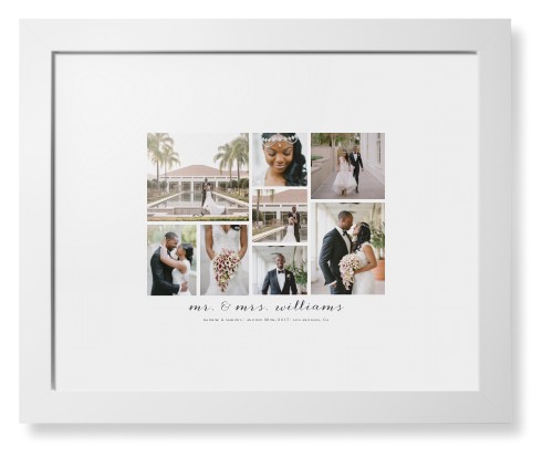 Clean Gallery Collage of Eight Framed Print, White, Contemporary, White, White, Single piece, 11x14, Multicolor, multi