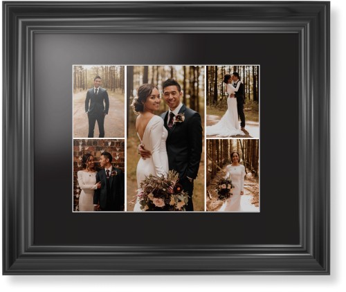 Gallery of Five Framed Print, Black, Classic, White, Black, Single piece, 11x14, Multicolor