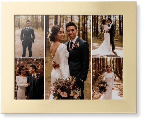 Gallery of Five Framed Print, Matte Gold, Contemporary, None, None, Single piece, 11x14, Multicolor, multi