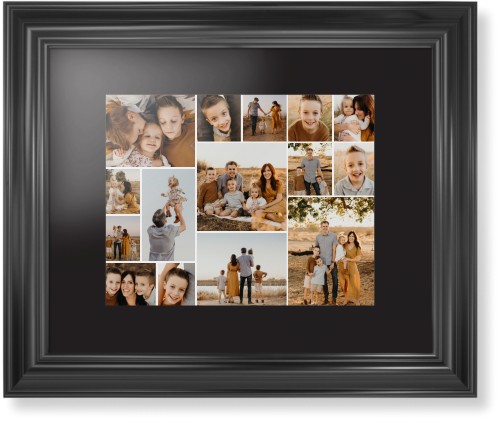 Gallery of Fifteen Framed Print, Black, Classic, None, Black, Single piece, 11x14, Multicolor