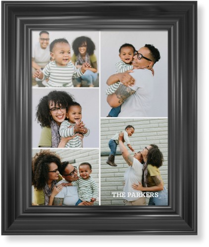 Gallery of Five Portrait Framed Print, Black, Classic, None, None, Single piece, 11x14, Multicolor, multi