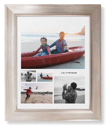 Hero Collage Portrait Framed Print, Metallic, Modern, None, None, Single piece, 11x14, Multicolor