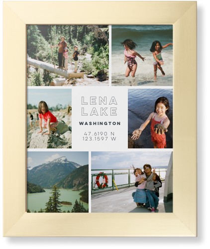 Modern Adventure Gallery Of Six Framed Print, Matte Gold, Contemporary, None, None, Single piece, 11x14, Multicolor, multi