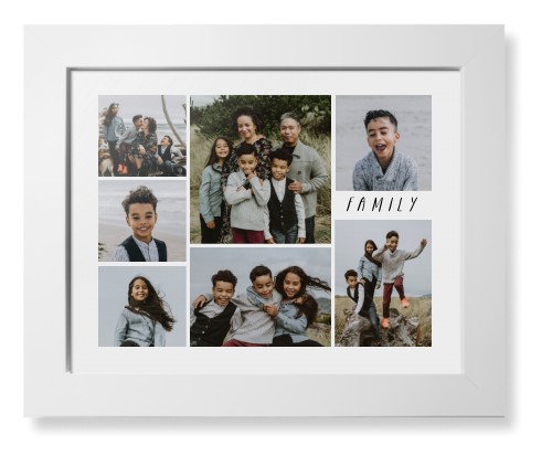 Rustic Picture Gallery Collage Of Seven Framed Print, White, Contemporary, None, None, Single piece, 11x14, Multicolor, multi