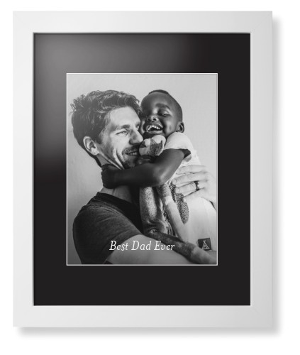 Gradient Portrait Framed Print, White, Contemporary, White, Black, Single piece, 11x14, White, white