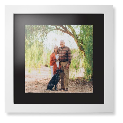 Landscape Photo Gallery Framed Print, White, Contemporary, White, Black, Single piece, 12x12, Multicolor, multi