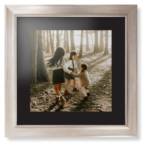 Photo Gallery Framed Print, Metallic, Modern, None, Black, Single piece, 12x12, Multicolor