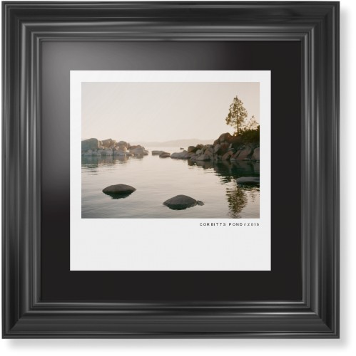 Modern Gallery Framed Print, Black, Classic, Black, Black, Single piece, 12x12, White, white