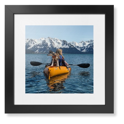 Photo Gallery Landscape Framed Print, Black, Contemporary, White, White, Single piece, 12x12, Multicolor