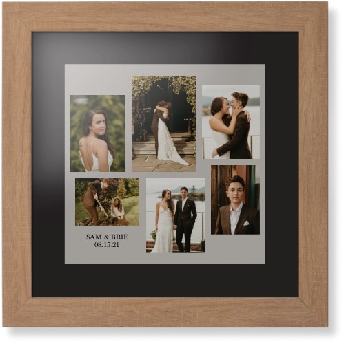 Gallery Collage of Six Framed Print, Natural, Contemporary, Black, Black, Single piece, 12x12, Multicolor