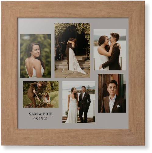 Gallery Collage of Six Framed Print, Natural, Contemporary, None, None, Single piece, 12x12, Multicolor
