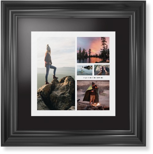 Hero Collage Framed Print, Black, Classic, None, Black, Single piece, 12x12, Multicolor