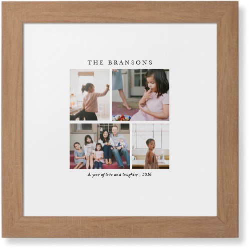 Gallery Montage of Memories Framed Print, Natural, Contemporary, White, White, Single piece, 12x12, White, white