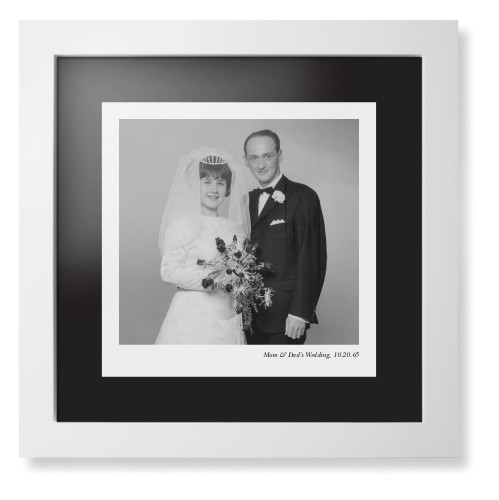 Modern Gallery of One Portrait Framed Print, White, Contemporary, Black, Black, Single piece, 12x12, Multicolor, multi