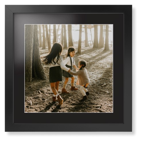 Photo Gallery Framed Print, Black, Contemporary, White, Black, Single piece, 16x16, Multicolor