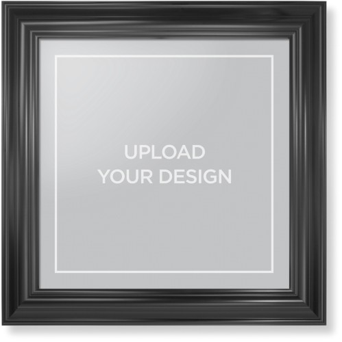 Upload Your Own Design Framed Print, Black, Classic, None, None, Single piece, 16x16, Multicolor, multi