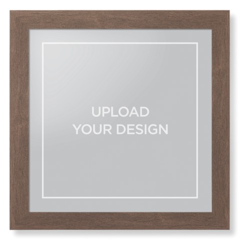 Upload Your Own Design Framed Print, Walnut, Contemporary, None, None, Single piece, 16x16, Multicolor