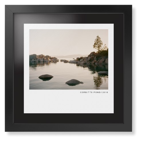Modern Gallery Framed Print, Black, Contemporary, Black, Black, Single piece, 16x16, White, white