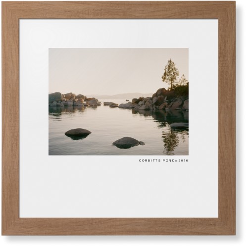 Modern Gallery Framed Print, Natural, Contemporary, None, White, Single piece, 16x16, White, white