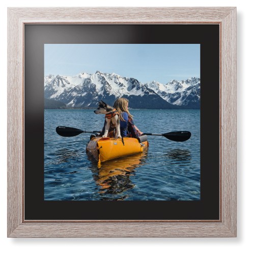 Photo Gallery Landscape Framed Print, Rustic, Modern, Black, Black, Single piece, 16x16, Multicolor