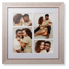 mixed four up portrait deluxe mat framed print