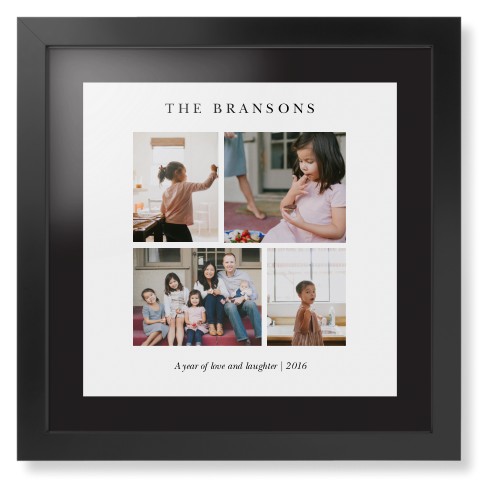 Gallery Montage of Memories Framed Print, Black, Contemporary, None, Black, Single piece, 16x16, White, white