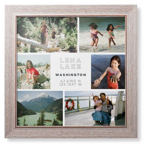 Modern Adventure Gallery Of Six Framed Print, Rustic, Modern, None, None, Single piece, 16x16, Multicolor, multi