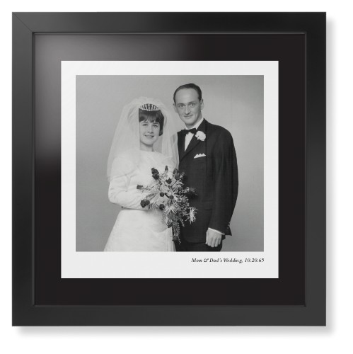 Modern Gallery of One Portrait Framed Print, Black, Contemporary, None, Black, Single piece, 16x16, Multicolor, multi