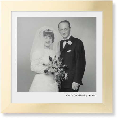 Modern Gallery of One Portrait Framed Print, Matte Gold, Contemporary, None, None, Single piece, 16x16, Multicolor, multi