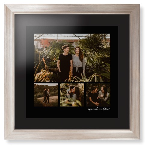 Modern Hero Gallery Of Four Framed Print, Metallic, Modern, Black, Black, Single piece, 16x16, Multicolor, multi