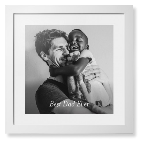 Gradient Portrait Framed Print, White, Contemporary, White, White, Single piece, 16x16, White, white